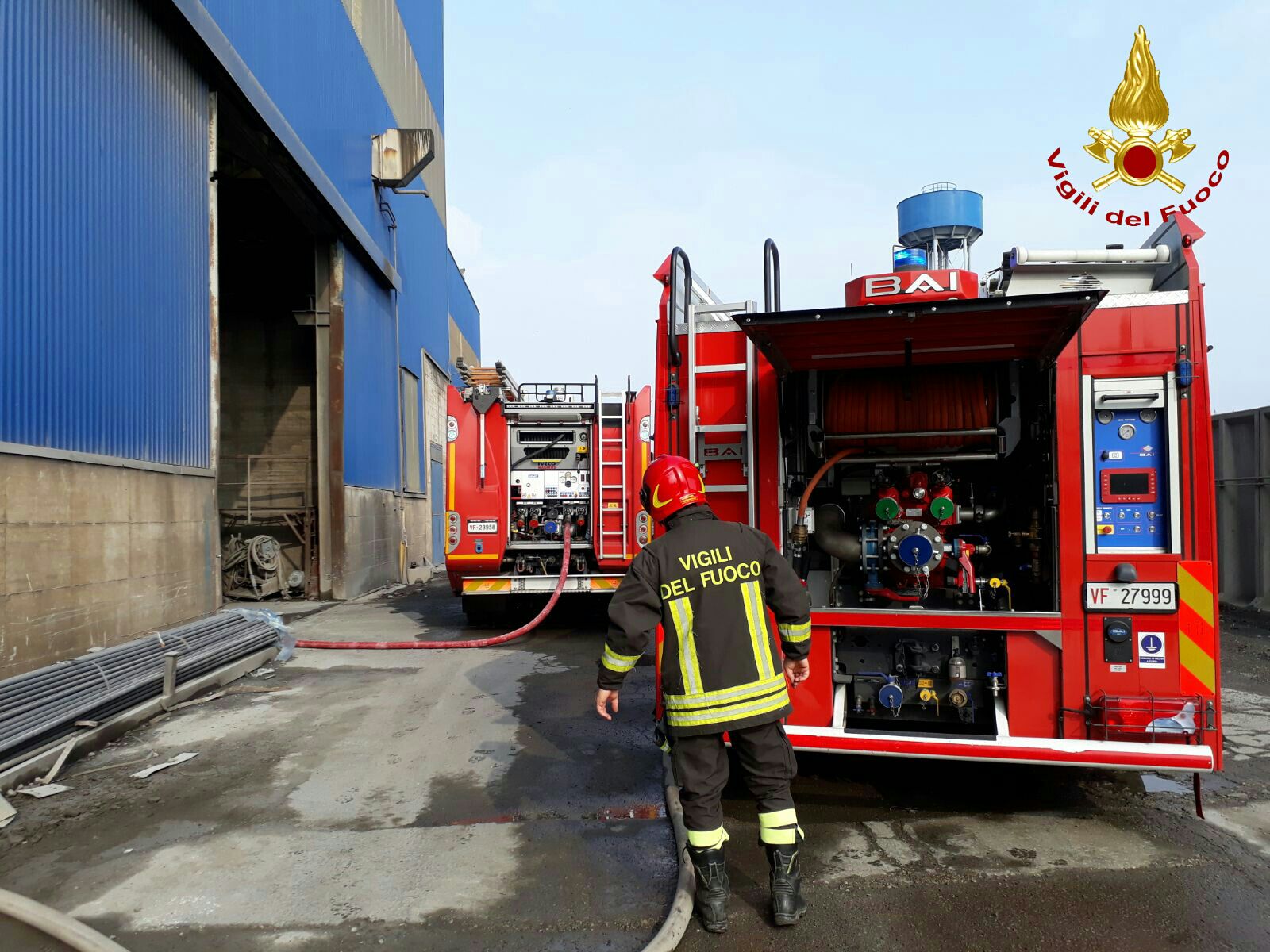 INCENDIO ALLE ACCIAIERIE VENETE DI PADOVA: 4 OPERAI FERITI